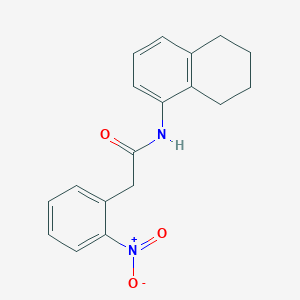 2-(2-nitrophenyl)-N-(5,6,7,8-tetrahydro-1-naphthalenyl)acetamide