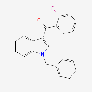 molecular formula C22H16FNO B5873746 (1-benzyl-1H-indol-3-yl)(2-fluorophenyl)methanone 