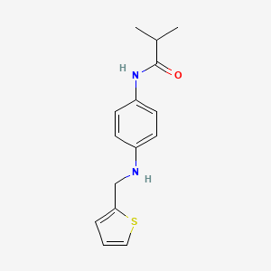 molecular formula C15H18N2OS B5873747 2-methyl-N-{4-[(2-thienylmethyl)amino]phenyl}propanamide 