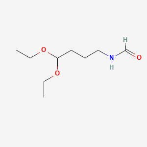 molecular formula C9H19NO3 B587375 N-(4,4-二乙氧基丁基)甲酰胺 CAS No. 220803-77-0