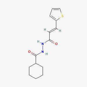 N'-[3-(2-thienyl)acryloyl]cyclohexanecarbohydrazide