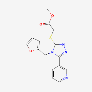 methyl {[4-(2-furylmethyl)-5-(3-pyridinyl)-4H-1,2,4-triazol-3-yl]thio}acetate