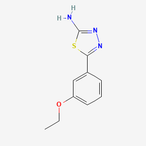 molecular formula C10H11N3OS B5873797 5-(3-ethoxyphenyl)-1,3,4-thiadiazol-2-amine 