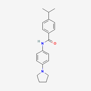 molecular formula C20H24N2O B5873829 4-isopropyl-N-[4-(1-pyrrolidinyl)phenyl]benzamide 