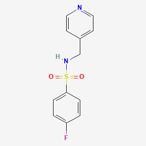 4-fluoro-N-(4-pyridinylmethyl)benzenesulfonamide