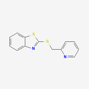 molecular formula C13H10N2S2 B5873877 2-[(2-pyridinylmethyl)thio]-1,3-benzothiazole CAS No. 83782-82-5