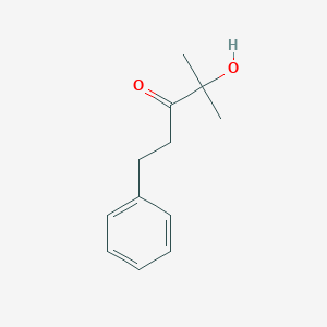 molecular formula C12H16O2 B5873884 4-hydroxy-4-methyl-1-phenyl-3-pentanone 