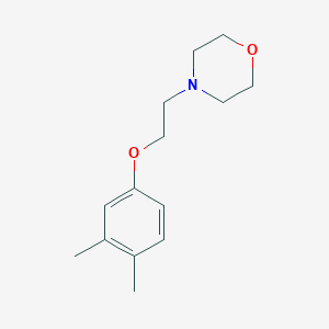 molecular formula C14H21NO2 B5873898 4-[2-(3,4-dimethylphenoxy)ethyl]morpholine 