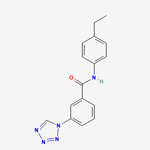 molecular formula C16H15N5O B5873928 N-(4-ethylphenyl)-3-(1H-tetrazol-1-yl)benzamide 