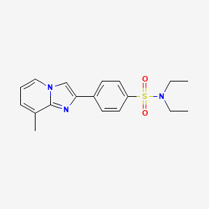 N,N-diethyl-4-(8-methylimidazo[1,2-a]pyridin-2-yl)benzenesulfonamide