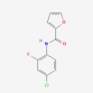 N-(4-chloro-2-fluorophenyl)-2-furamide