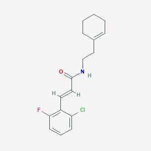 molecular formula C17H19ClFNO B5873959 3-(2-chloro-6-fluorophenyl)-N-[2-(1-cyclohexen-1-yl)ethyl]acrylamide 