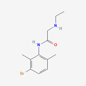 molecular formula C12H17BrN2O B587397 N-Desethyl 3-Bromo Lidocaine CAS No. 1246818-42-7