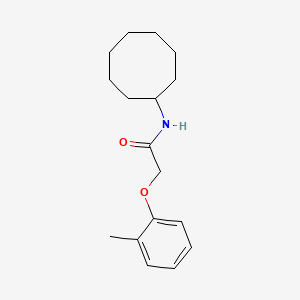 molecular formula C17H25NO2 B5873999 N-cyclooctyl-2-(2-methylphenoxy)acetamide 