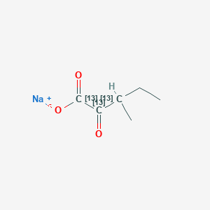 molecular formula C6H9NaO3 B587402 3-Methyl-2-oxovaleric Acid-13C3 Sodium Salt CAS No. 1391052-48-4