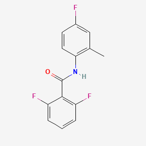 molecular formula C14H10F3NO B5874023 2,6-difluoro-N-(4-fluoro-2-methylphenyl)benzamide 