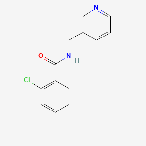 molecular formula C14H13ClN2O B5874027 2-chloro-4-methyl-N-(3-pyridinylmethyl)benzamide 