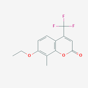 7-ethoxy-8-methyl-4-(trifluoromethyl)-2H-chromen-2-one