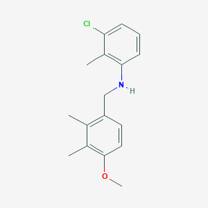 (3-chloro-2-methylphenyl)(4-methoxy-2,3-dimethylbenzyl)amine