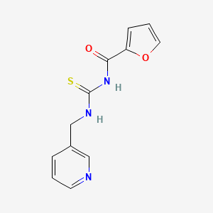 molecular formula C12H11N3O2S B5874081 N-{[(3-pyridinylmethyl)amino]carbonothioyl}-2-furamide 