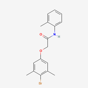 molecular formula C17H18BrNO2 B5874090 2-(4-bromo-3,5-dimethylphenoxy)-N-(2-methylphenyl)acetamide 