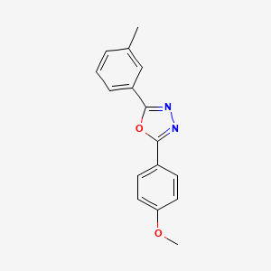 molecular formula C16H14N2O2 B5874092 2-(4-methoxyphenyl)-5-(3-methylphenyl)-1,3,4-oxadiazole 