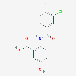 2-[(3,4-dichlorobenzoyl)amino]-5-hydroxybenzoic acid