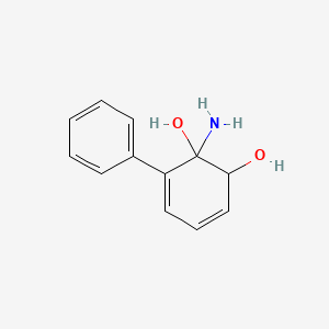 molecular formula C12H13NO2 B587413 [1,1-Biphenyl]-2,3-diol,2-amino- CAS No. 148519-91-9