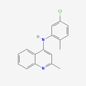 molecular formula C17H15ClN2 B5874134 N-(5-chloro-2-methylphenyl)-2-methyl-4-quinolinamine 