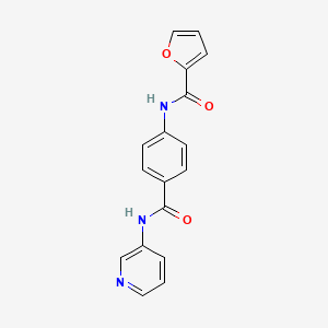 molecular formula C17H13N3O3 B5874143 N-{4-[(3-pyridinylamino)carbonyl]phenyl}-2-furamide 
