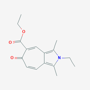 ethyl 2-ethyl-1,3-dimethyl-6-oxo-2,6-dihydrocyclohepta[c]pyrrole-5-carboxylate