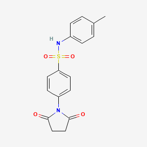 4-(2,5-dioxo-1-pyrrolidinyl)-N-(4-methylphenyl)benzenesulfonamide