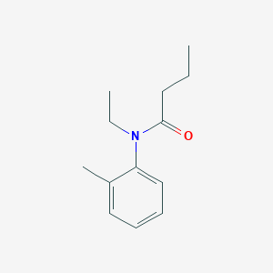 molecular formula C13H19NO B5874180 N-ethyl-N-(2-methylphenyl)butanamide 