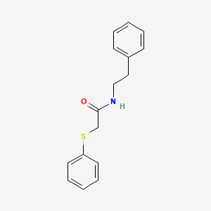 N-(2-phenylethyl)-2-(phenylthio)acetamide