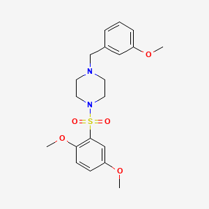 molecular formula C20H26N2O5S B5874195 1-[(2,5-dimethoxyphenyl)sulfonyl]-4-(3-methoxybenzyl)piperazine 