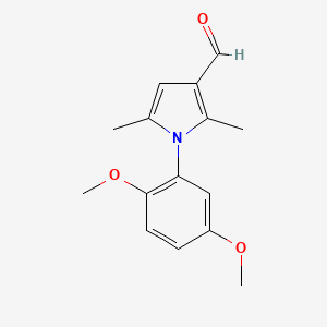 molecular formula C15H17NO3 B5874198 1-(2,5-dimethoxyphenyl)-2,5-dimethyl-1H-pyrrole-3-carbaldehyde 
