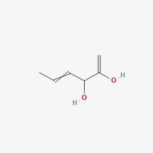 molecular formula C6H10O2 B587421 Hexa-1,4-diene-2,3-diol CAS No. 154659-83-3