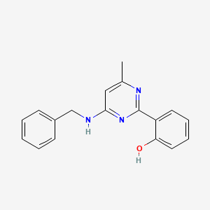 2-[4-(benzylamino)-6-methyl-2-pyrimidinyl]phenol