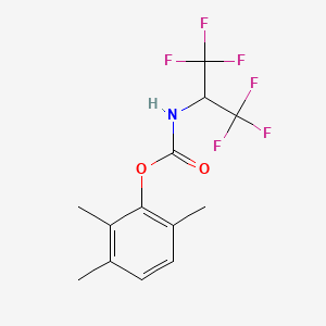 molecular formula C13H13F6NO2 B5874229 2,3,6-trimethylphenyl [2,2,2-trifluoro-1-(trifluoromethyl)ethyl]carbamate 