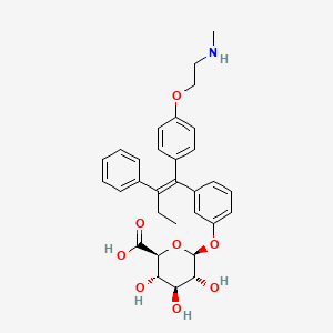 N-Desmethyl-3-hydroxy Tamoxifen O-|A-D-Glucuronide