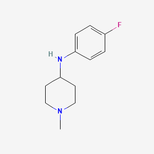 molecular formula C12H17FN2 B5874231 N-(4-fluorophenyl)-1-methyl-4-piperidinamine 