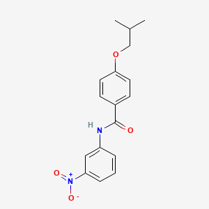 molecular formula C17H18N2O4 B5874235 4-isobutoxy-N-(3-nitrophenyl)benzamide 