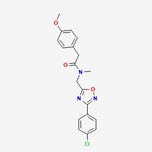 N-{[3-(4-chlorophenyl)-1,2,4-oxadiazol-5-yl]methyl}-2-(4-methoxyphenyl)-N-methylacetamide