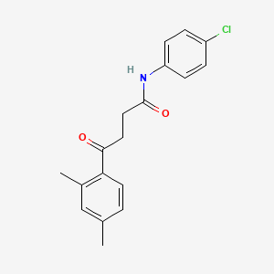 N-(4-chlorophenyl)-4-(2,4-dimethylphenyl)-4-oxobutanamide