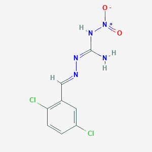 molecular formula C8H7Cl2N5O2 B5874277 2-(2,5-dichlorobenzylidene)-N-nitrohydrazinecarboximidamide 