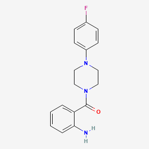 molecular formula C17H18FN3O B5874312 (2-{[4-(4-fluorophenyl)-1-piperazinyl]carbonyl}phenyl)amine 