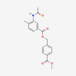 4-(methoxycarbonyl)benzyl 3-(acetylamino)-4-methylbenzoate