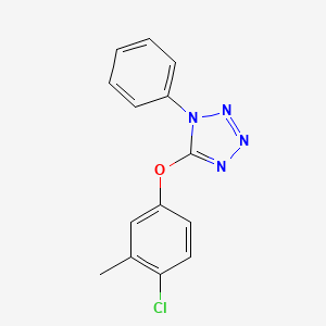 molecular formula C14H11ClN4O B5874322 5-(4-chloro-3-methylphenoxy)-1-phenyl-1H-tetrazole 