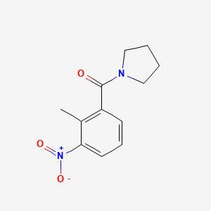molecular formula C12H14N2O3 B5874324 1-(2-methyl-3-nitrobenzoyl)pyrrolidine 