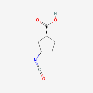 (1R,3S)-3-isocyanatocyclopentane-1-carboxylic acid
